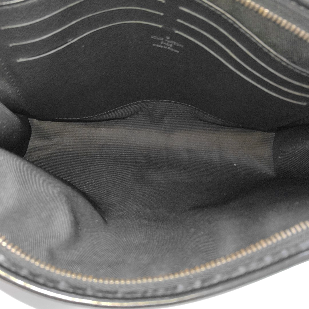 Pochette Voyag MM Monogram Coated Canvas Black