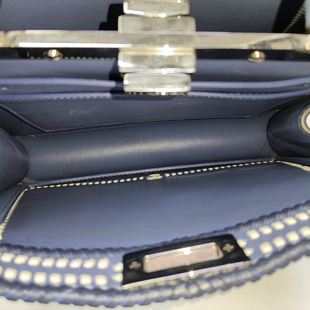Peekaboo Mini Calfskin Blue