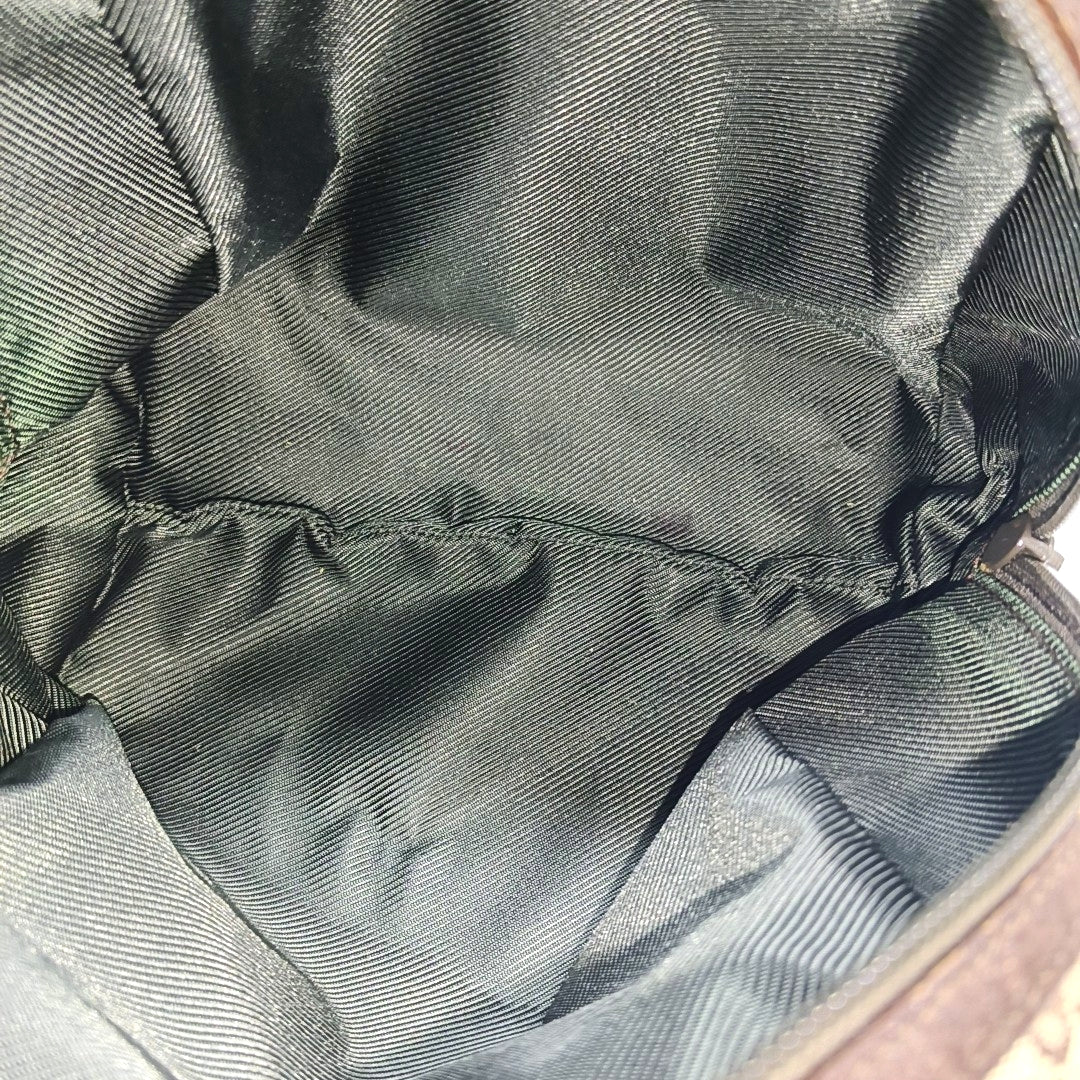 Monogram Canvas Top Handle Bag Brown