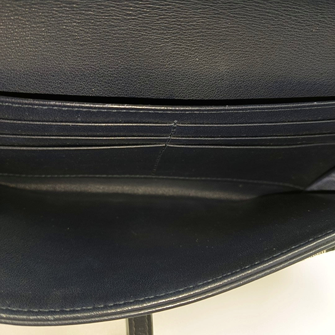 Saddle Pequeño Lona Oblicua Azul