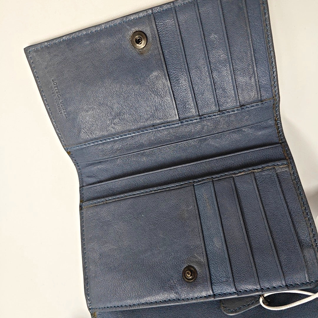Calfskin Wallet Blue