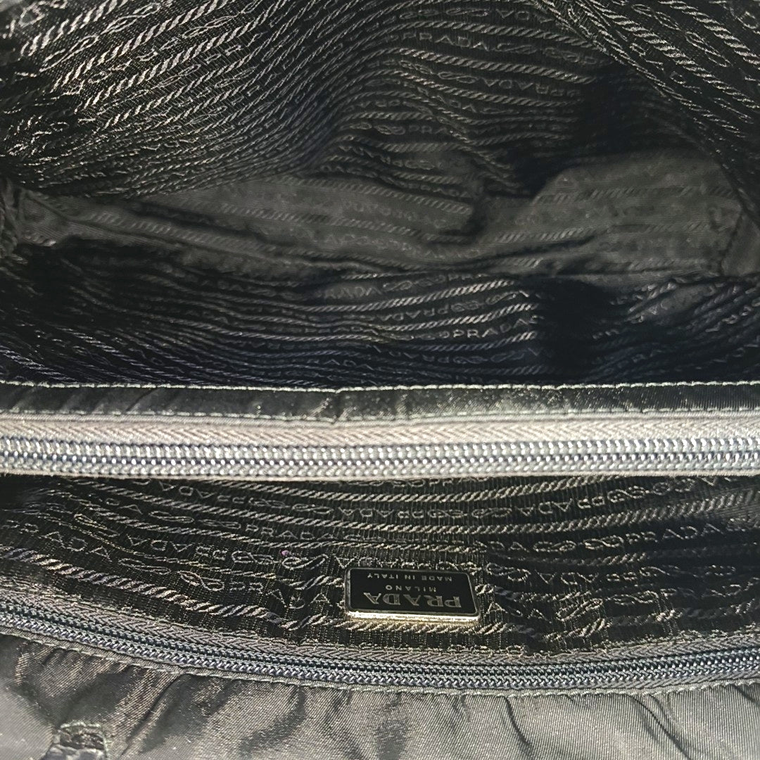 Nylon Shoulder Bag Black