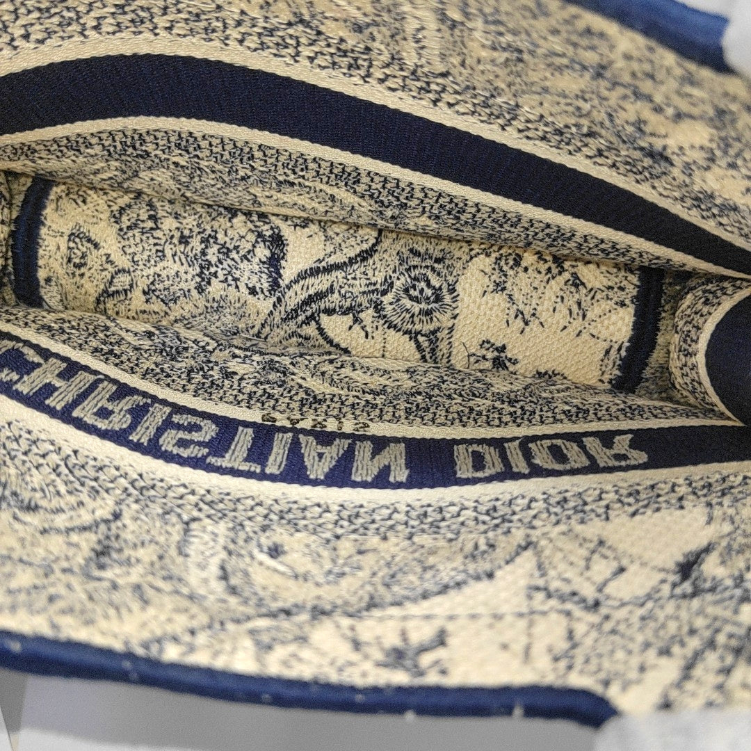 Book Tote Mini Fabric Blue