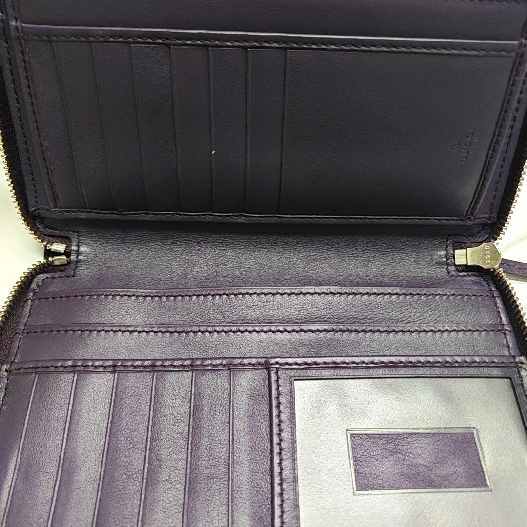 Monogram Calfskin Wallet Purple