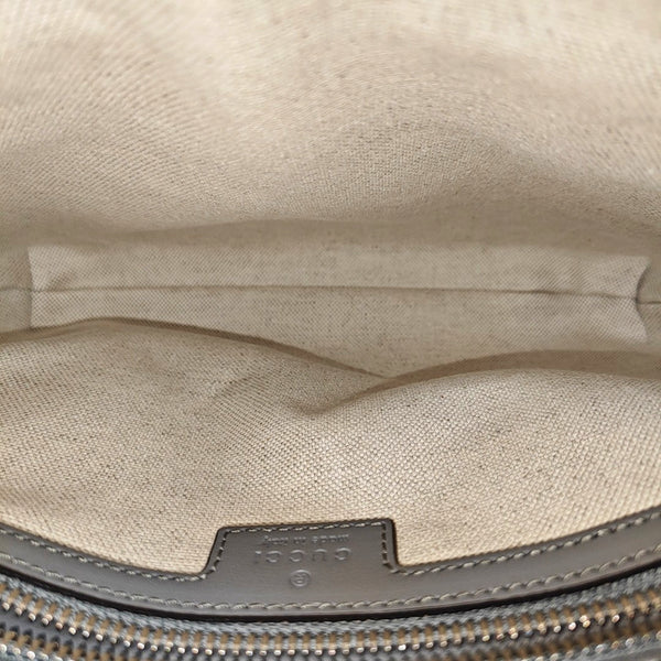 Interlocking G Large Monogram Calfskin Gray