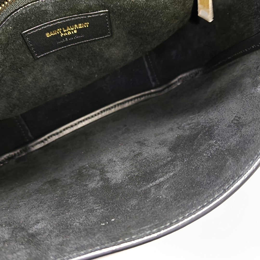 Calfskin Shoulder Bag Black