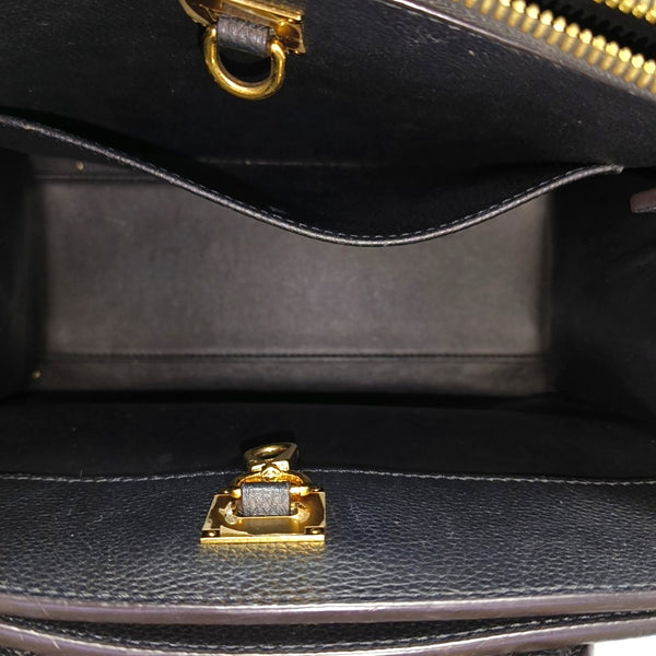 CITY STEAMER PM Calfskin Black