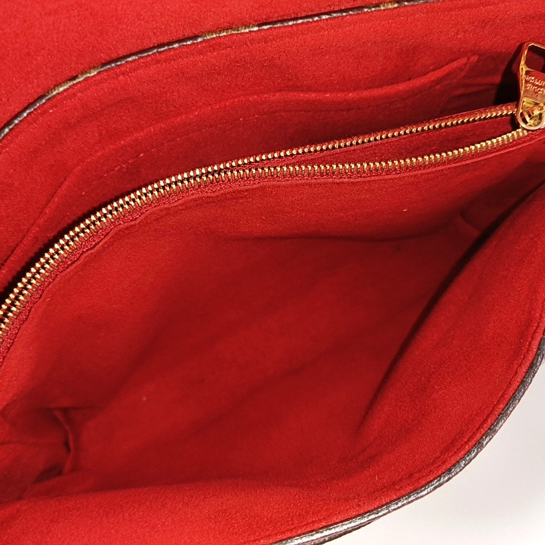 Authenticated pre-owned  PALLAS Monogram Coated Canvas Brown - Shoulder Bag at Looply