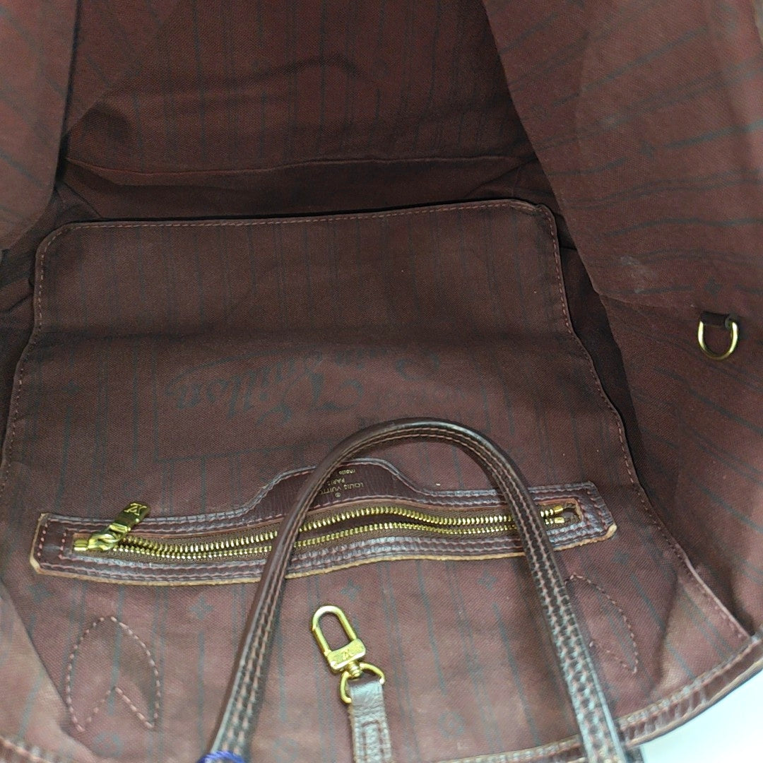 NEVERFULL MM Monogram Canvas Beige