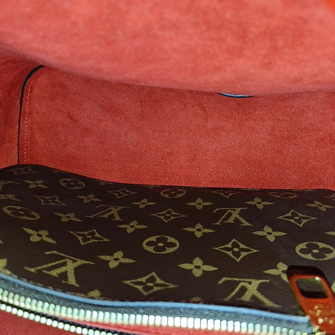 NÉONOÉ MM Monogram Coated Canvas Brown