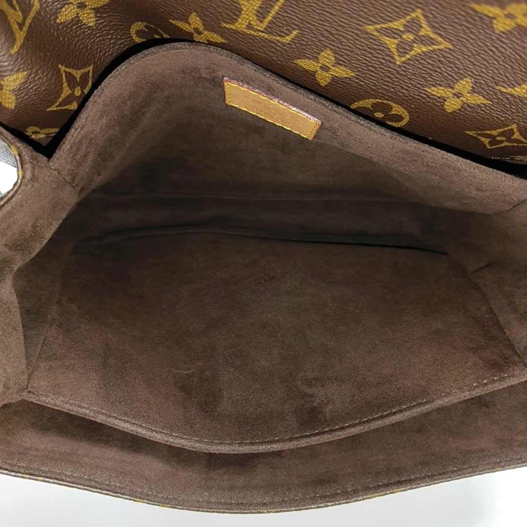 MÉTIS MM Monogram Coated Canvas Brown