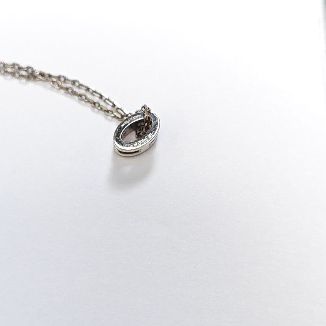 Pop H Metal Silver Necklace
