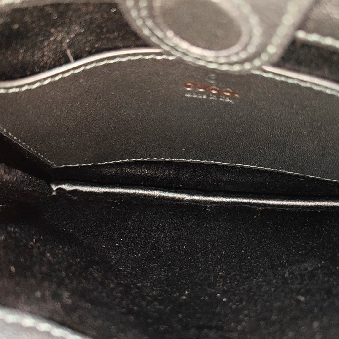 Horsebit Slim Small Calfskin Black
