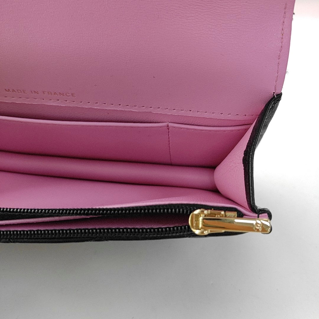 WOC Mini Quilted Lambskin Black