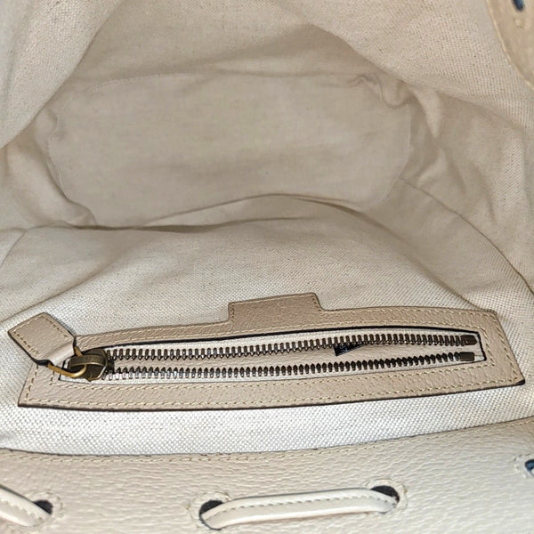Monogram Coated Canvas Backpack Beige