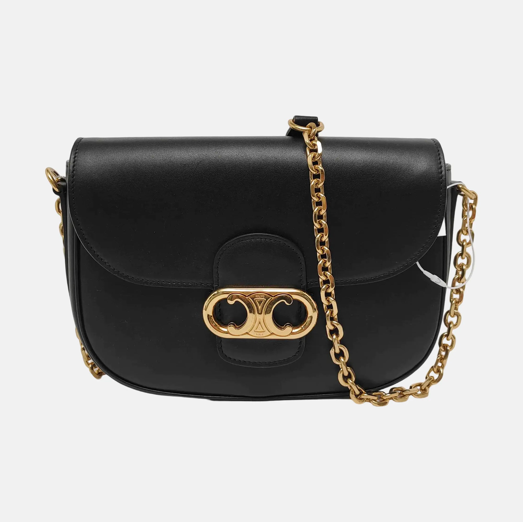 Authenticated pre-owned  TRIOMPHE Medium Calfskin Black - Crossbody Bag at Looply