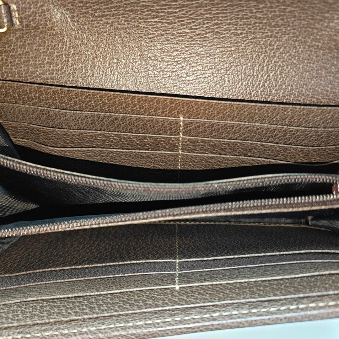 Ophidia Mini Monogram Coated Canvas Beige