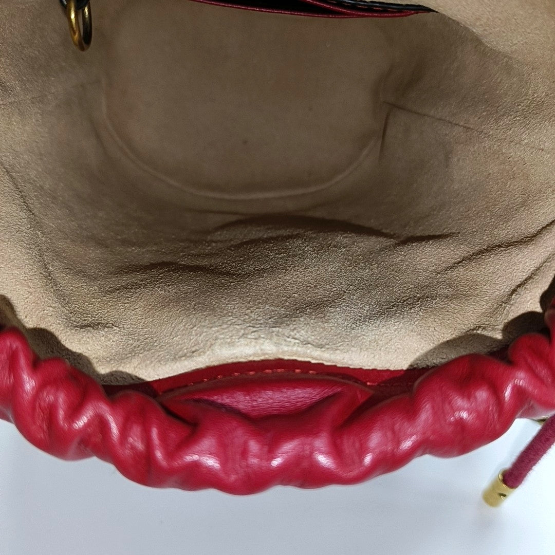 GG Marmont Mini Quilted Leather Red