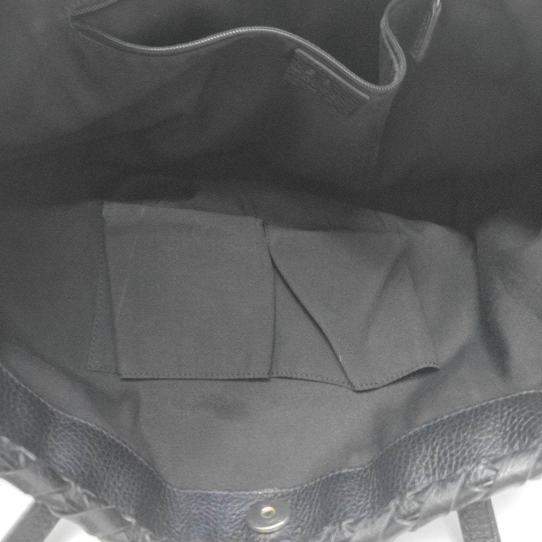 Monogram Canvas Tote Bag Black