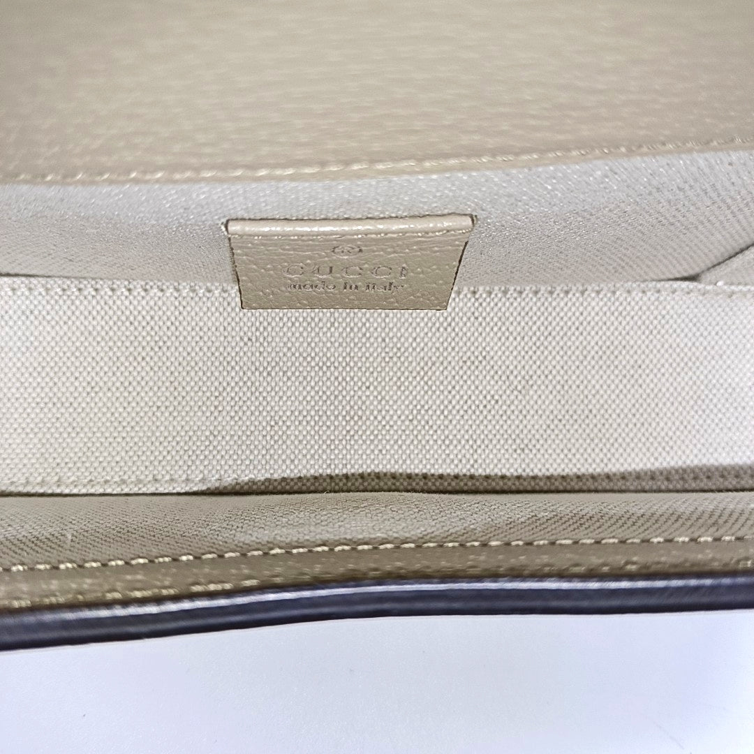 Horsebit 1955 Mini Monogram Coated Canvas White