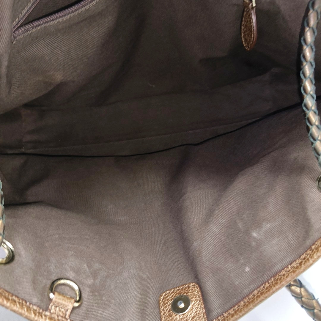 Canvas Top Handle Bag Beige