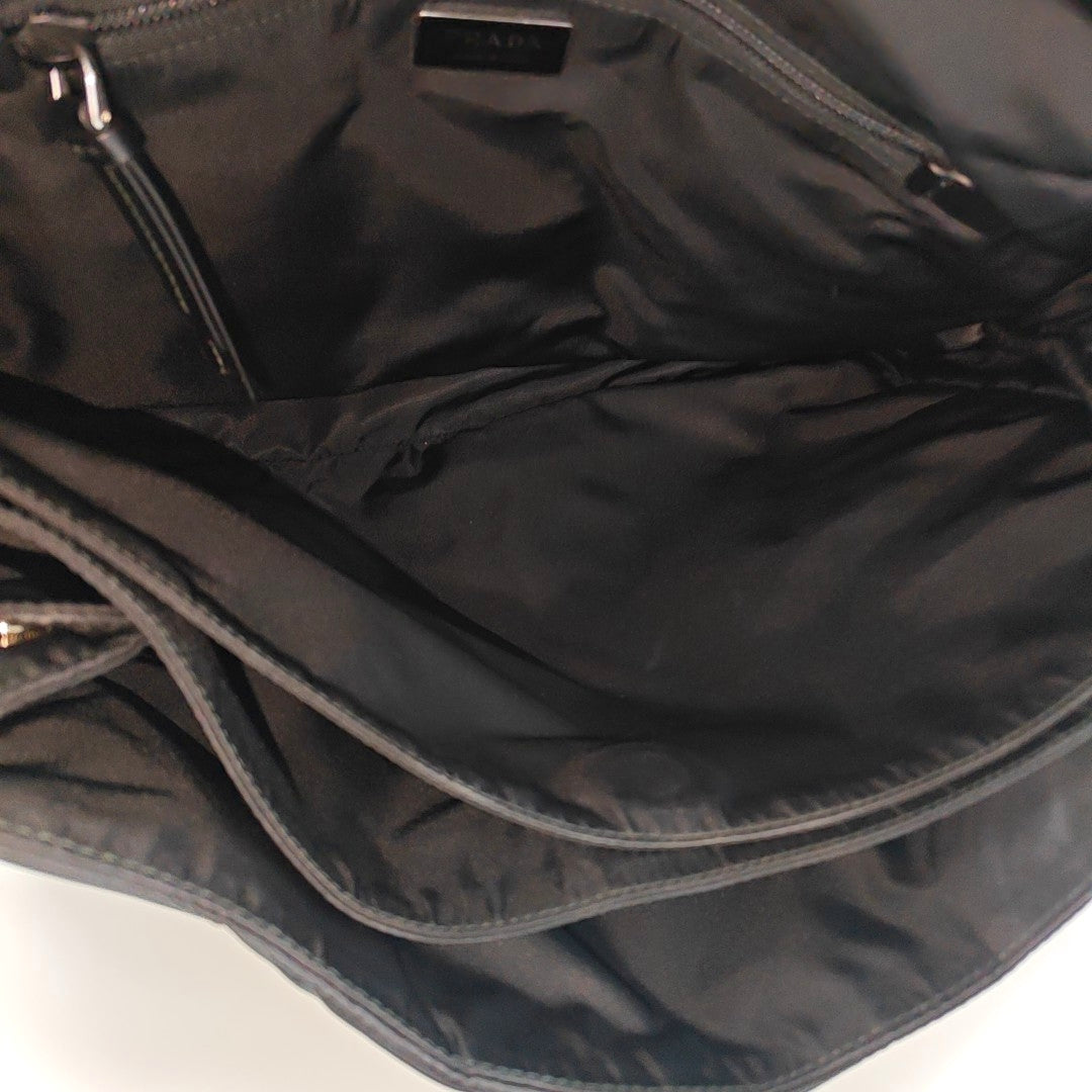 Nylon Crossbody Bag Black