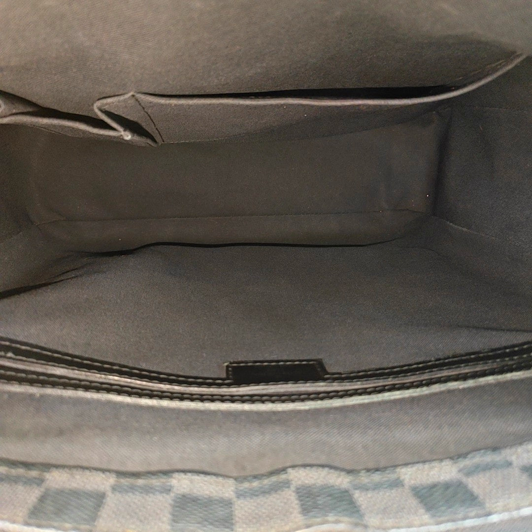 TADAO MM Damier Graphite Coated Canvas Gray