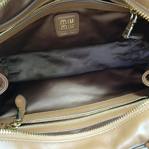 Beau Large Calfskin Brown