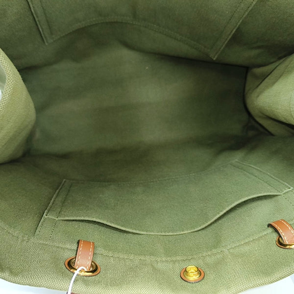 Authenticated pre-owned  CABAS CELINE Fabric Green - Tote Bag at Looply