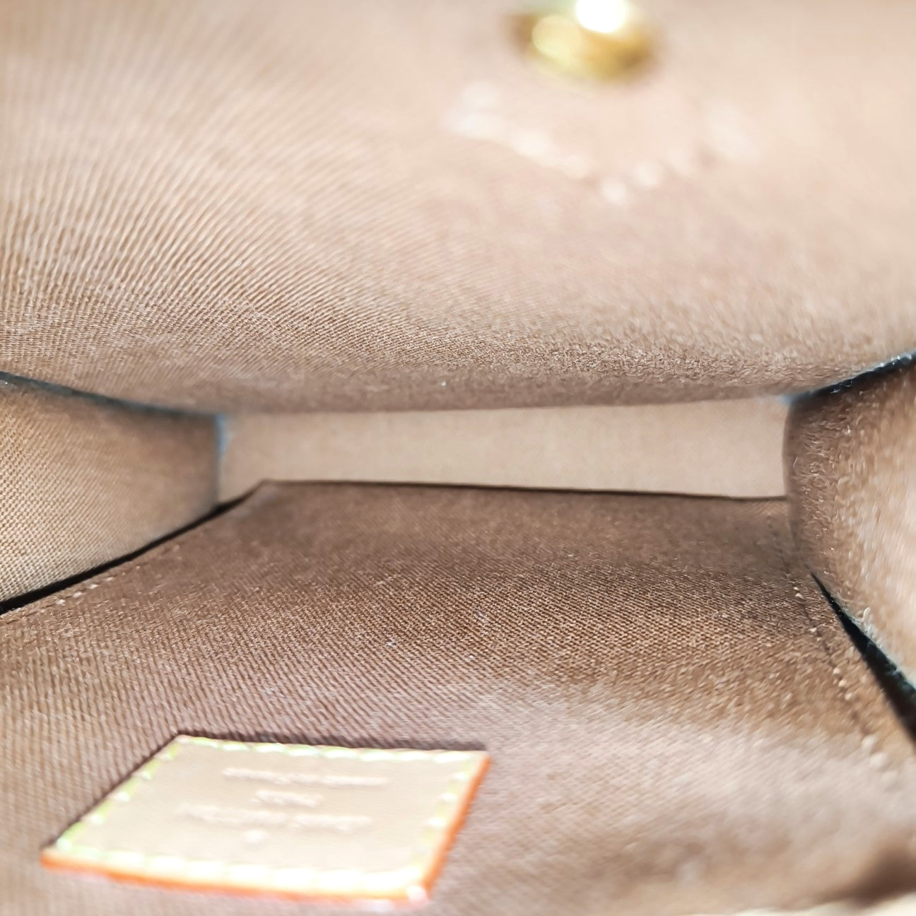 SAC PLAT Mini Monogram Coated Canvas Brown