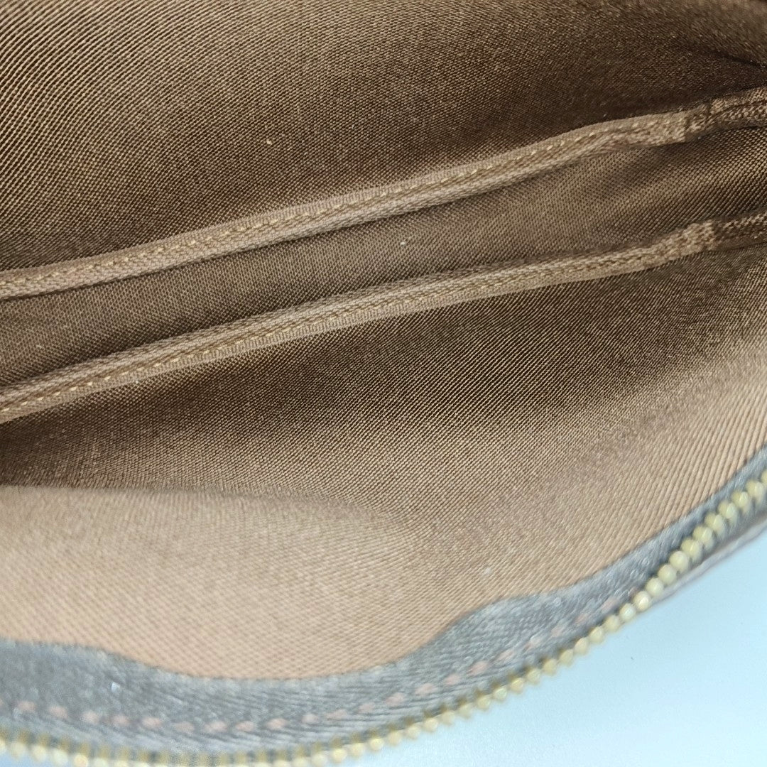 ACCESSOIRES Monogram Coated Canvas Brown