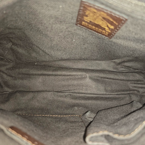 Coated Canvas Shoulder Bag Beige