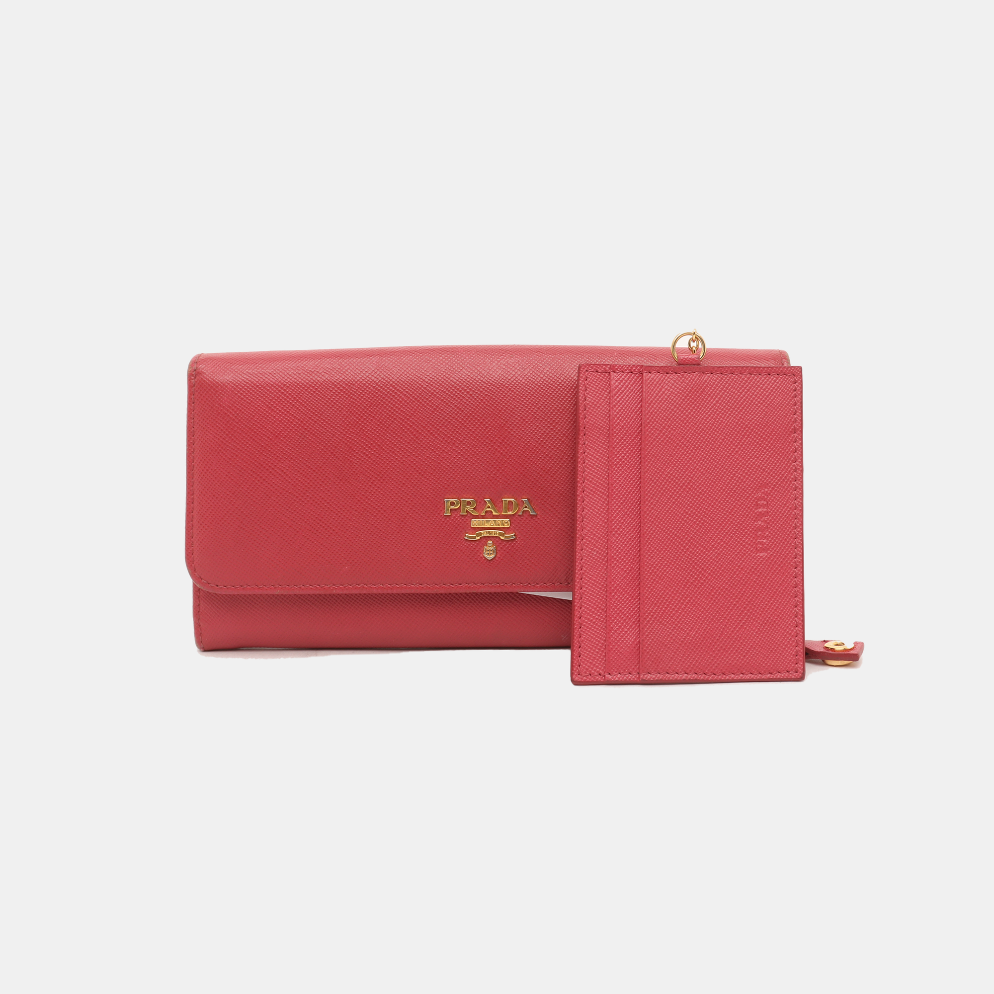 Mini Bag Saffiano Calfskin Red Wallet