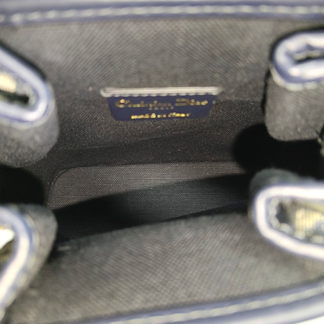 C'est Dior Small Oblique Canvas Blue