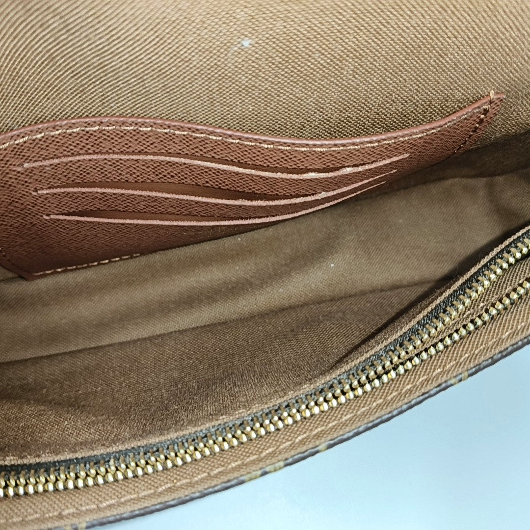 IVY Monogram Coated Canvas Brown