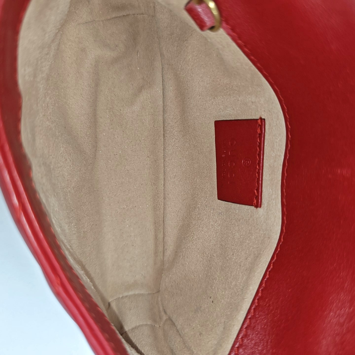 GG Marmont Mini Quilted Calfskin Red