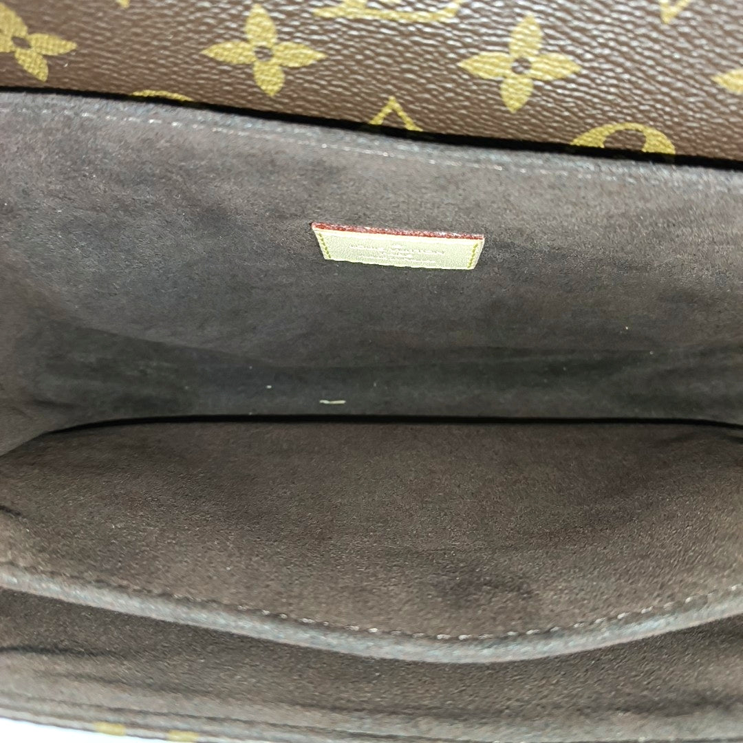 MÉTIS MM Monogram Coated Canvas Brown