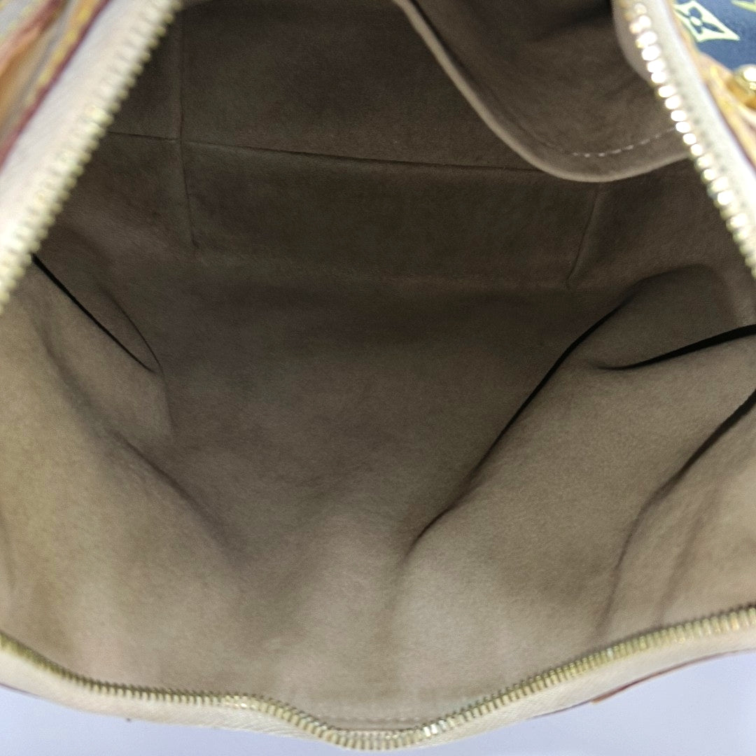GRETA Monogram Coated Canvas Black