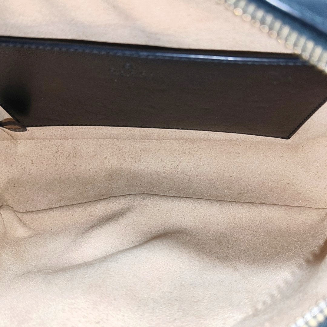 GG Marmont Small Quilted Calfskin Black