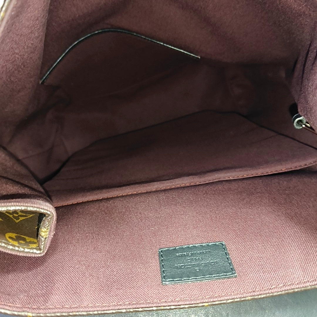 PALK Monogram Coated Canvas Brown