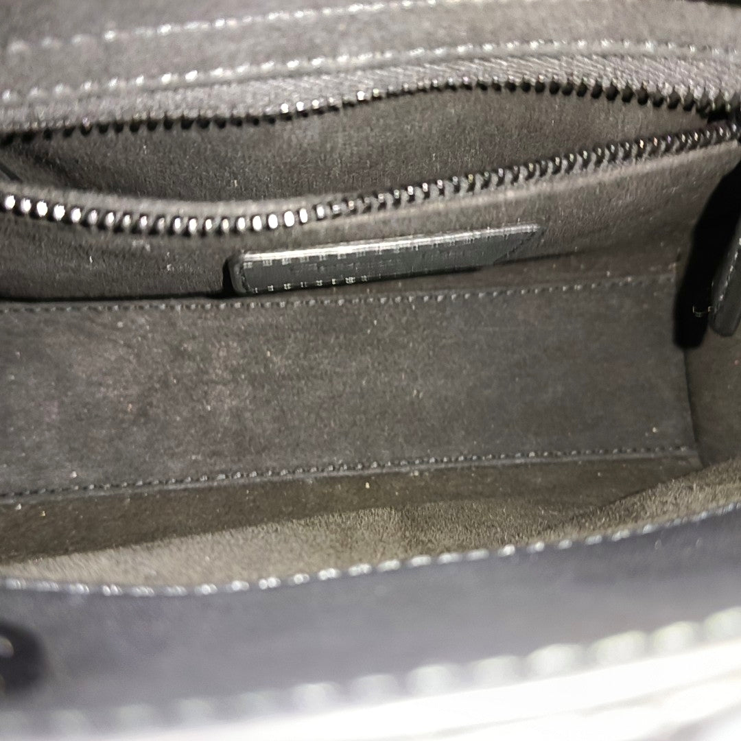 Lady Dior Mini Cannage Calfskin Black