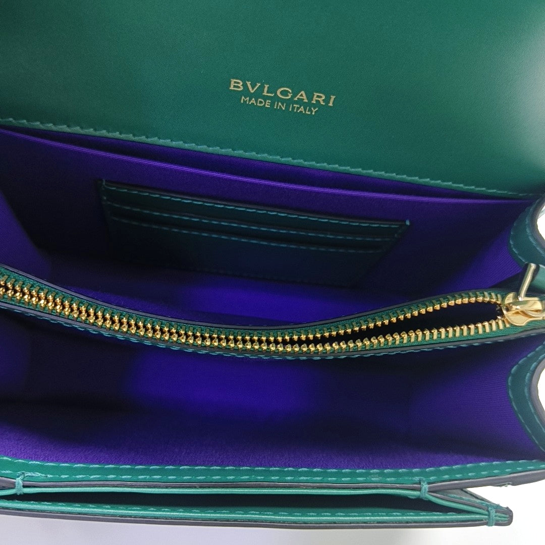 SERPENTI FOREVER Small Calfskin Green