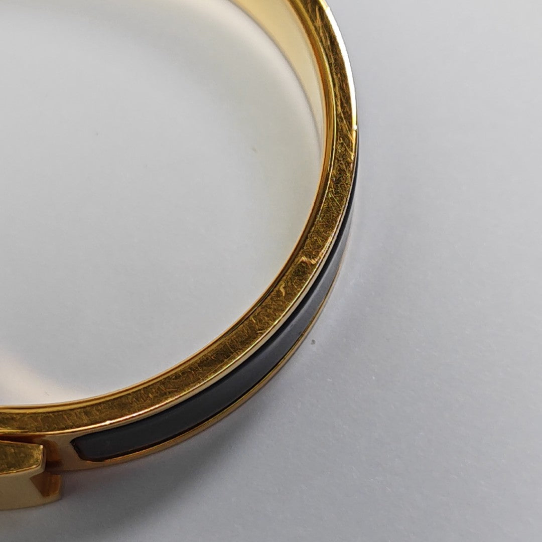 Clic H Metal Gold Bangle