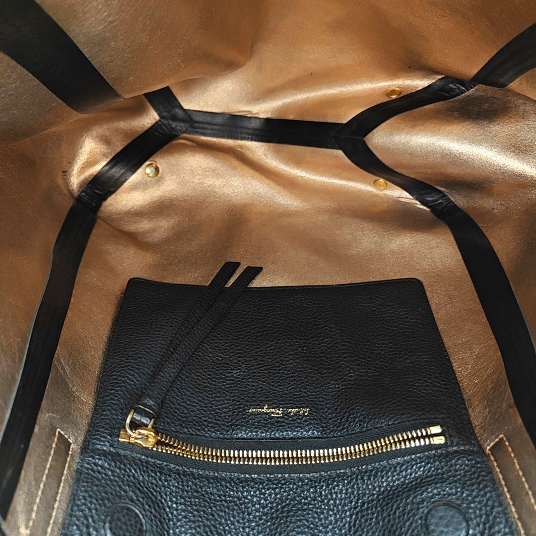 Calfskin Tote Bag Black