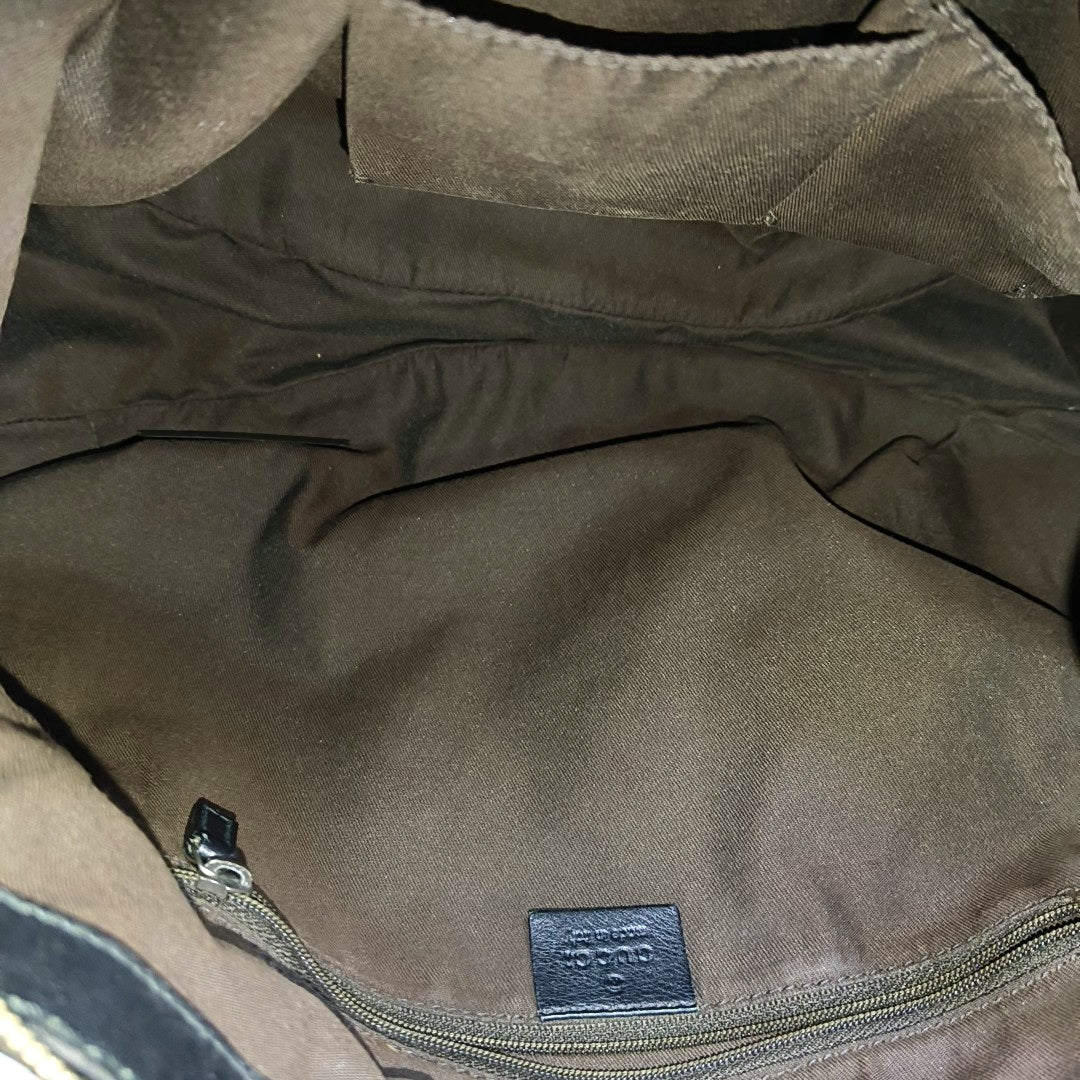 Monogram Canvas Top Handle Bag Brown