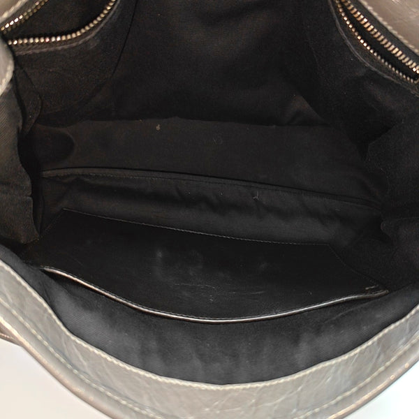 NIKI Large Quilted Calfskin Gray