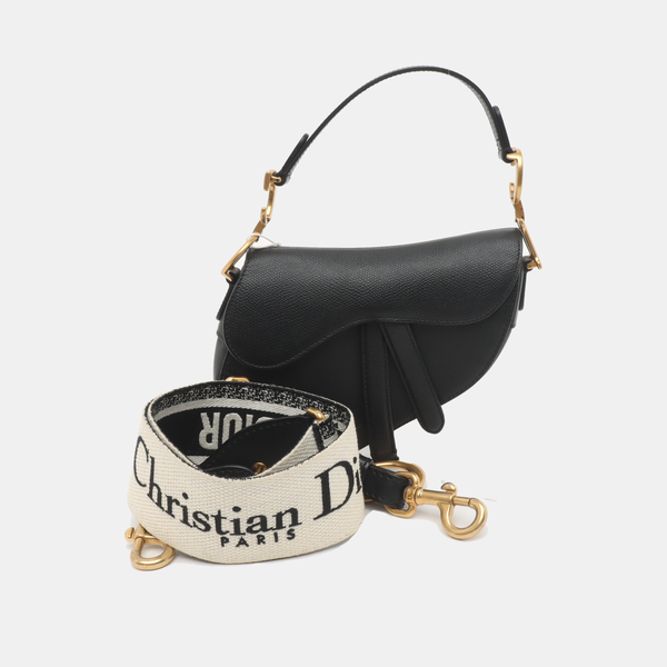 Saddle Mini Calfskin Black