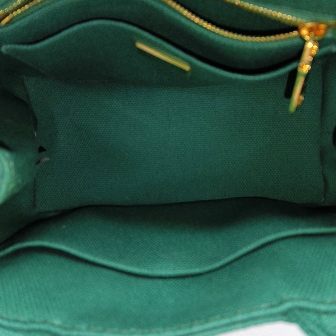 Denim Quilted Canvas Green