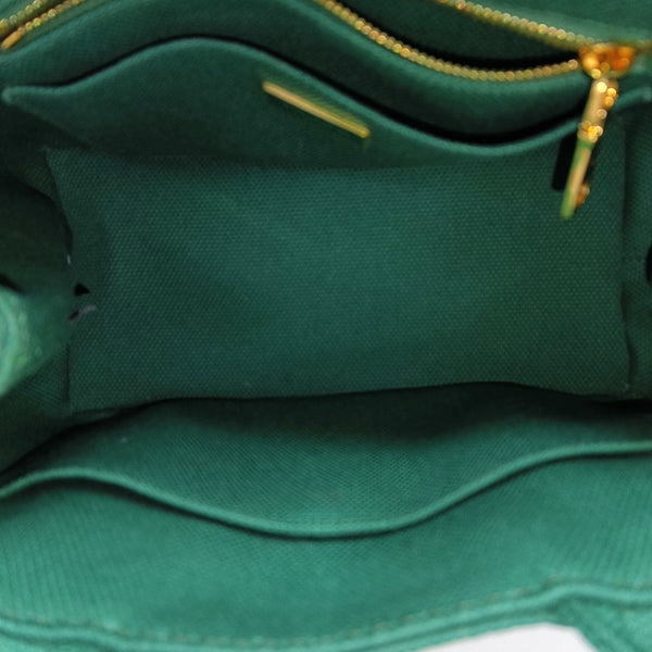 Denim Quilted Canvas Green