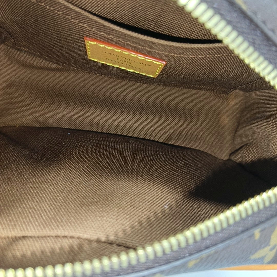 SOFT TRUNK Mini Monogram Coated Canvas Brown